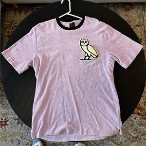 Men’s Small OVO Terry Cloth Tee - Light Purple